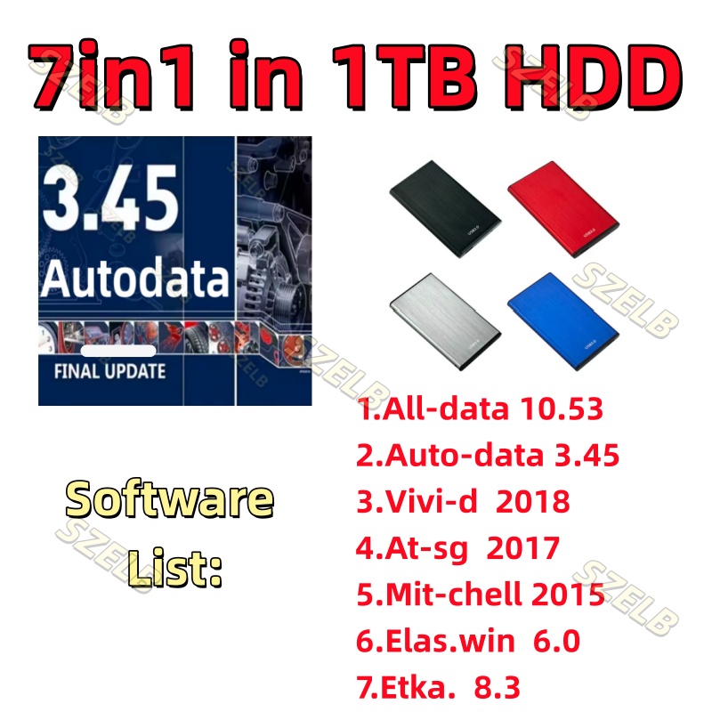 Auto Repair Shop Software - Perangkat lunak Alldata 7in1 terbaru dengan