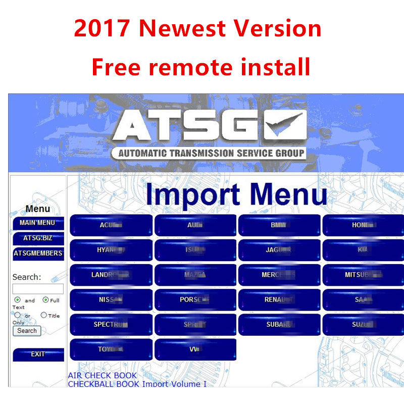 Auto Repair Shop Software - Gratis Menginstal ATSG 2017 Perangkat Lunak
