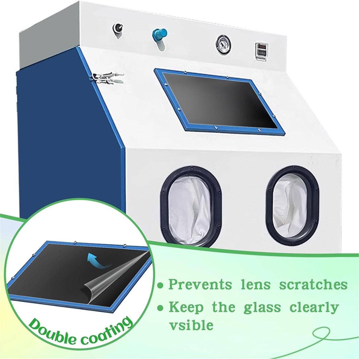 Sandblaster Cabinet - 2026 Baru 10pcs Penutup Lensa Kabinet