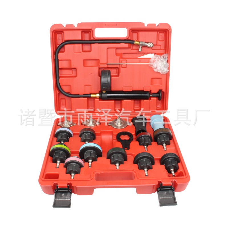 Radiator Pressure Tester - 18PCS Perangkat Uji Kebocoran Tekanan Sistem