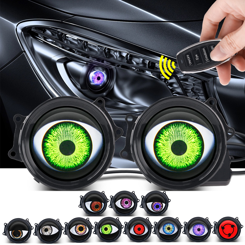 Headlight Aiming Tool - Lampu LED mata setan dinamis mobil