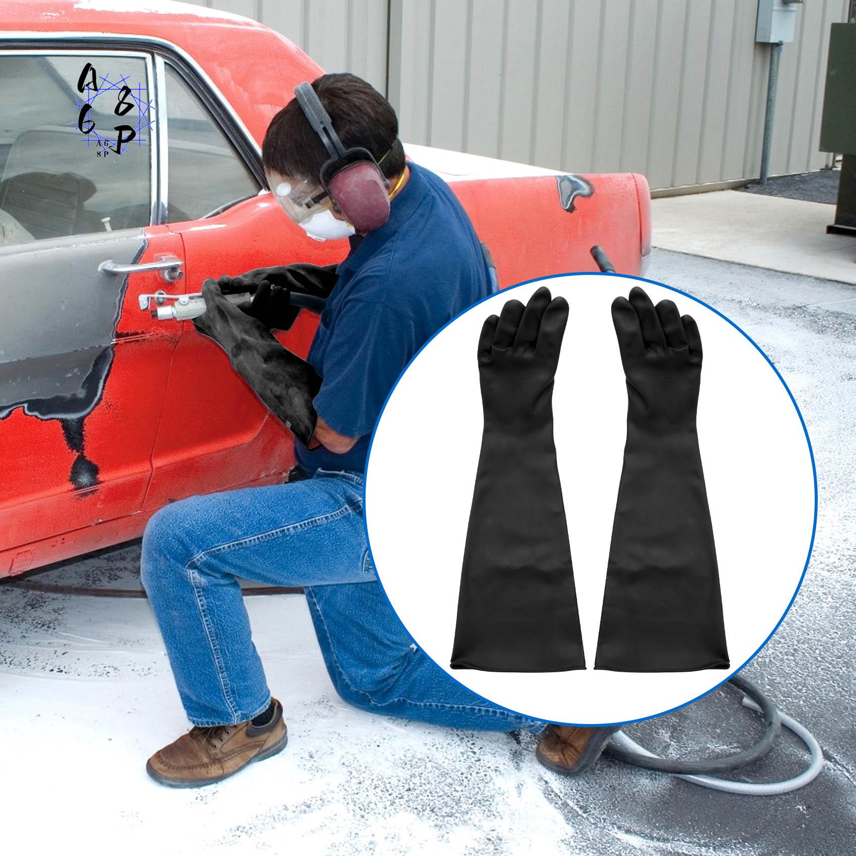 Sandblaster Cabinet - A68P-Sarung Tangan Peledakan Pasir Untuk Sarung