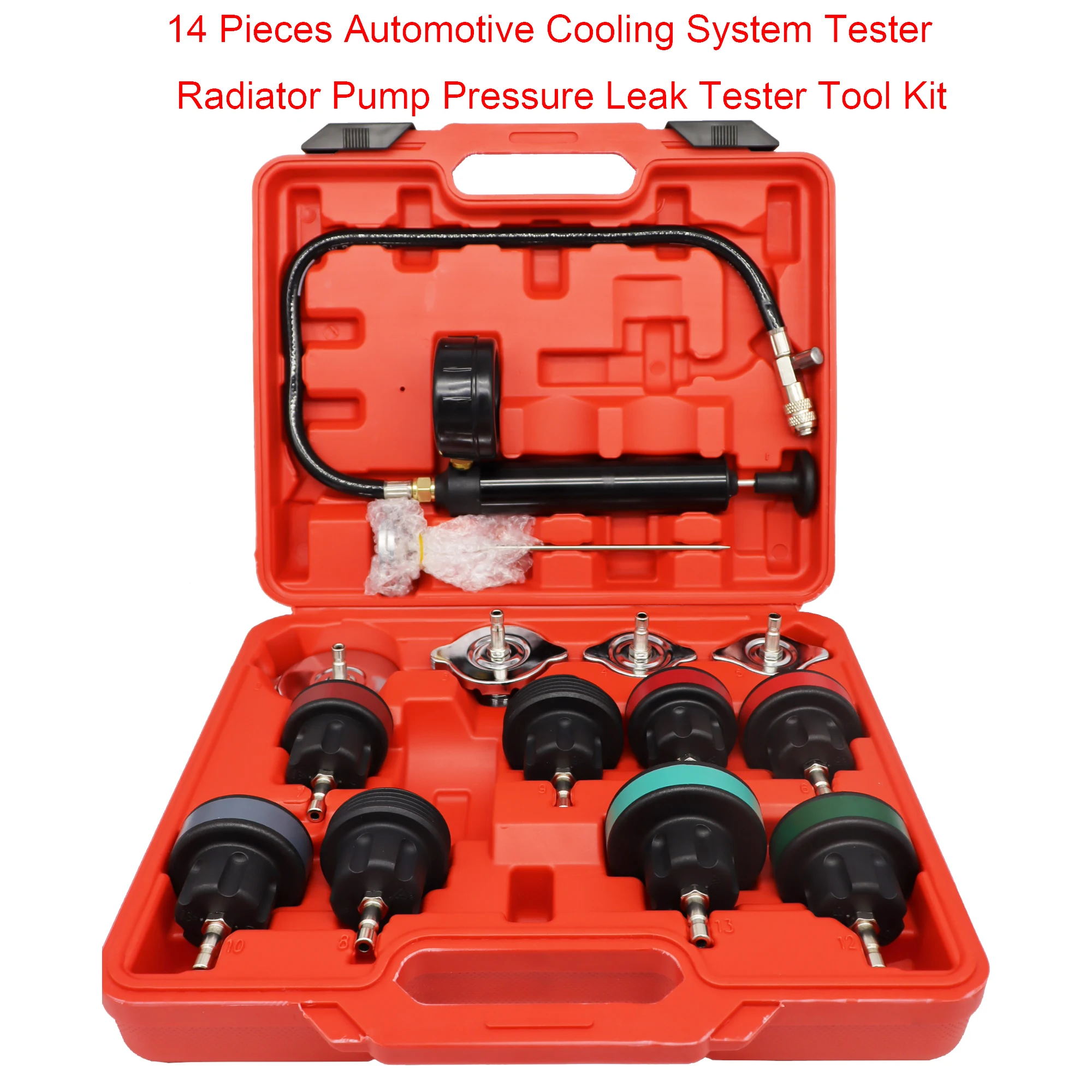 Radiator Pressure Tester - Kit Tester tekanan Radiator Universal, Kit