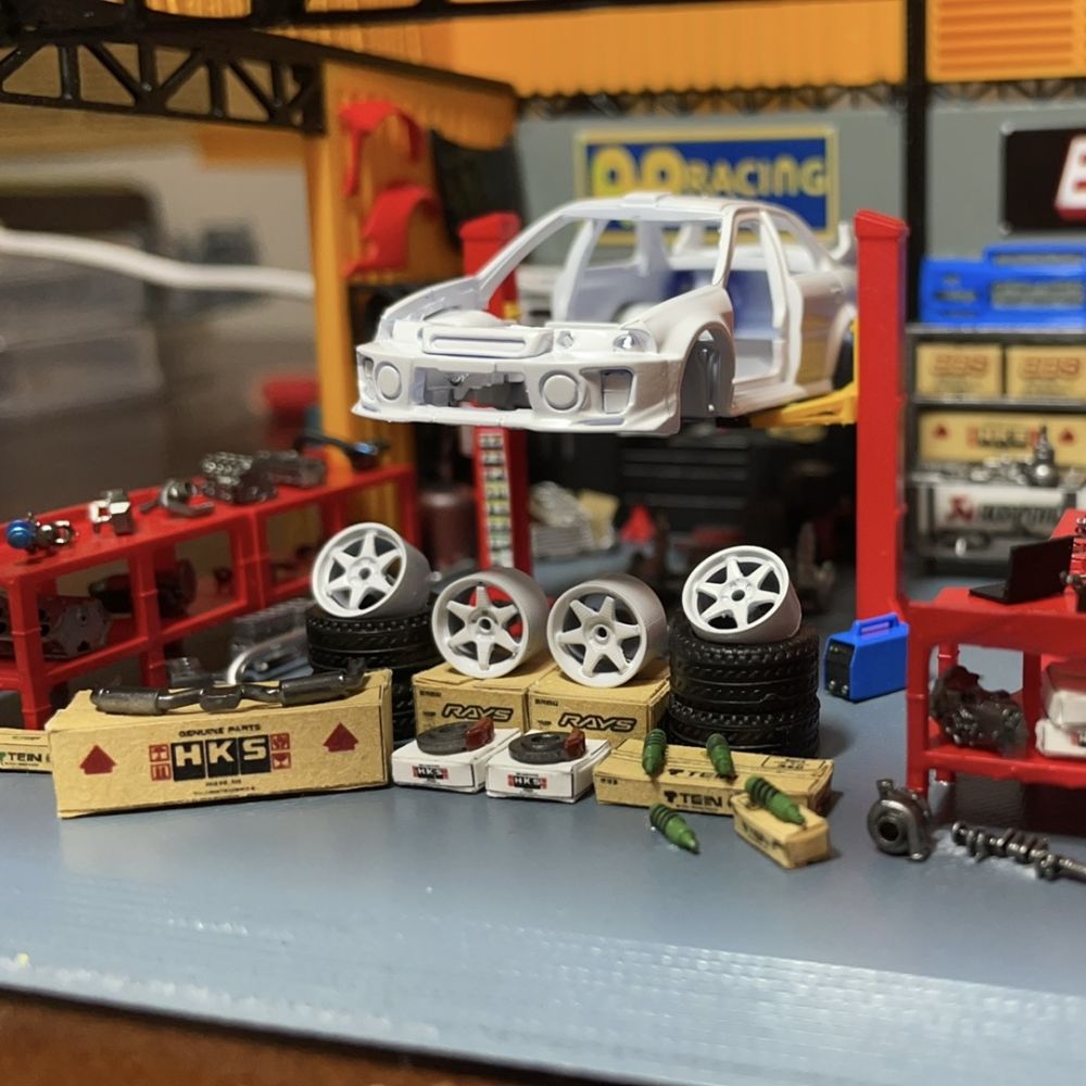 Diorama 1:64 Model Hub Caliper - Auto Repair Shop Japan ulasan dan harga