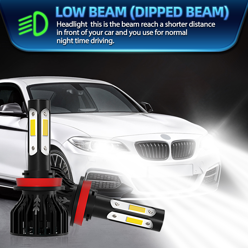 Lampu depan mobil LED H11, boh - Headlight Aiming Tool ulasan dan harga