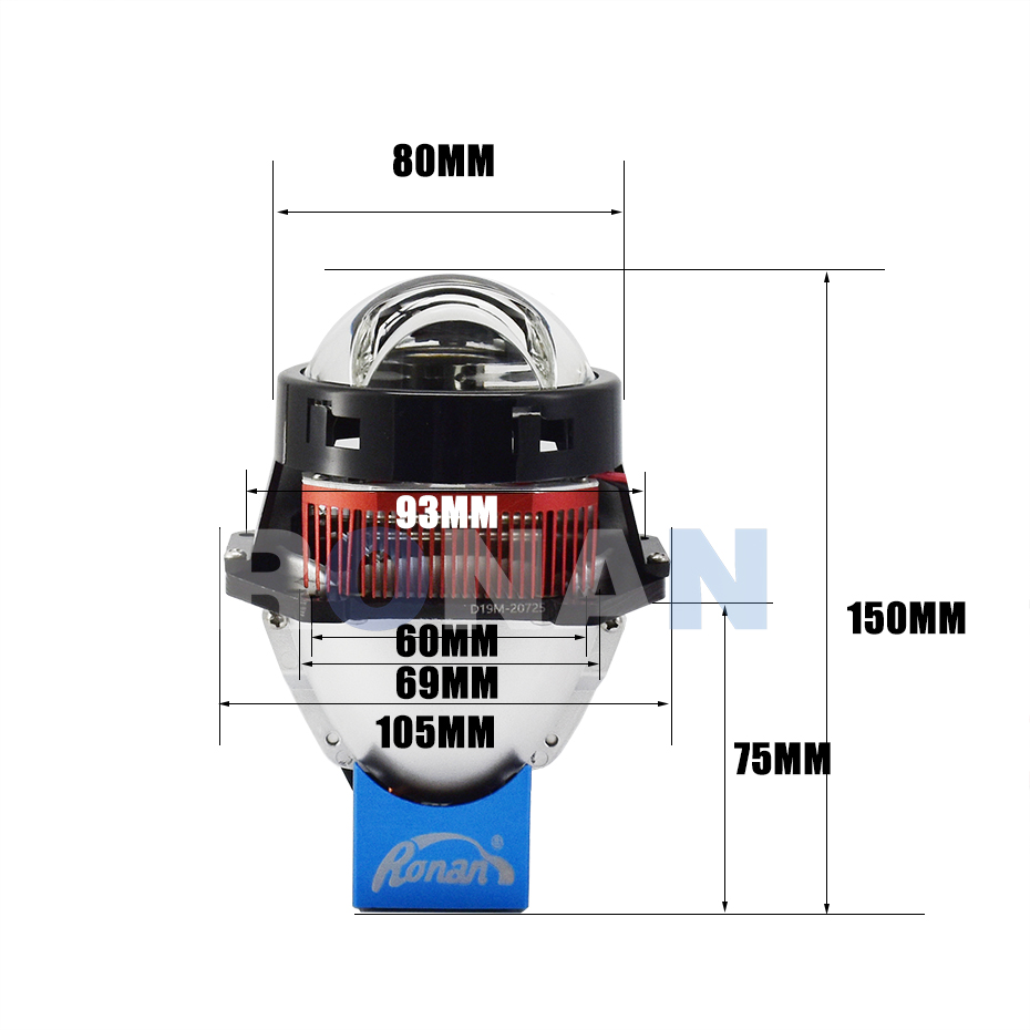 Ronan Lensa Proyektor Laser Bi - Headlight Aiming Tool ulasan dan harga