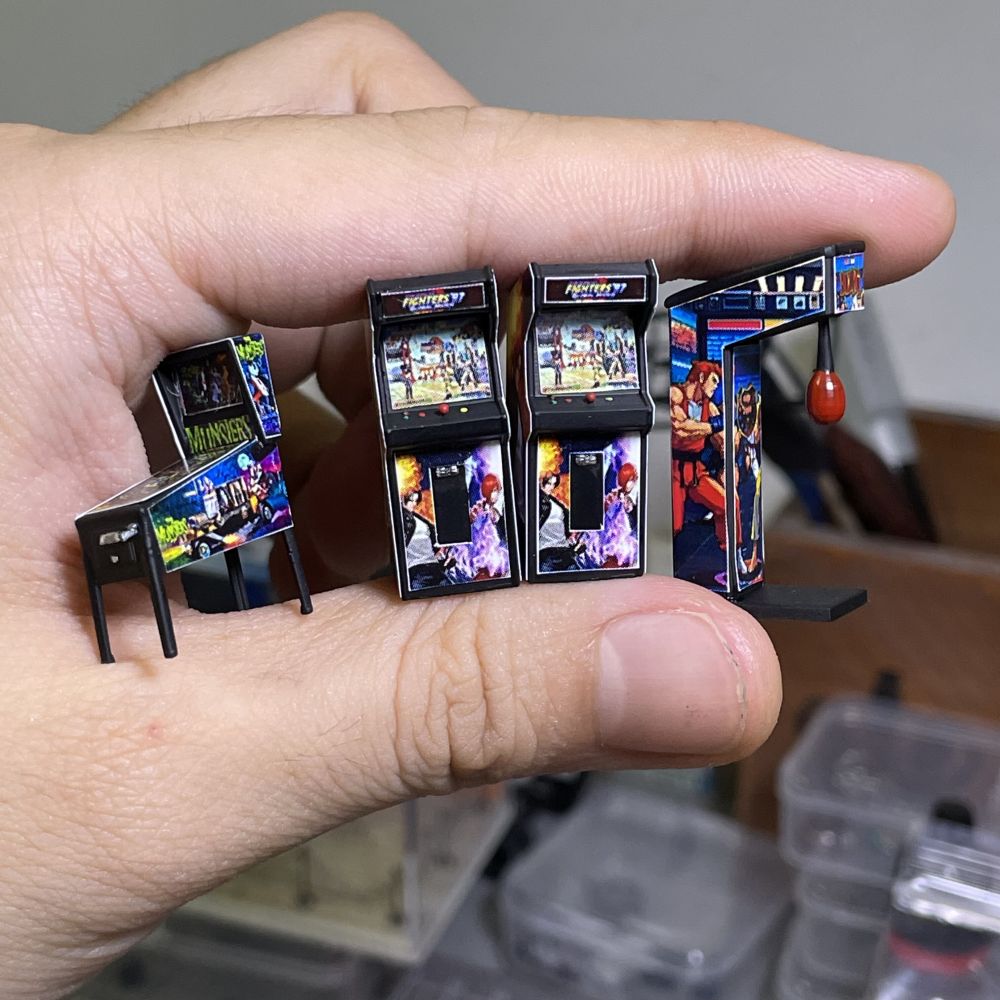 Model Miniatur Mesin Pinball A - Auto Repair Shop Japan ulasan dan harga