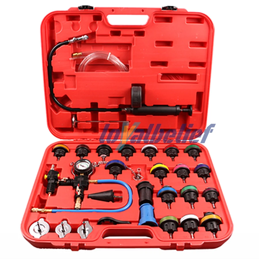 28Pcs Alat Uji Tekanan Radiato - Radiator Pressure Tester ulasan dan harga