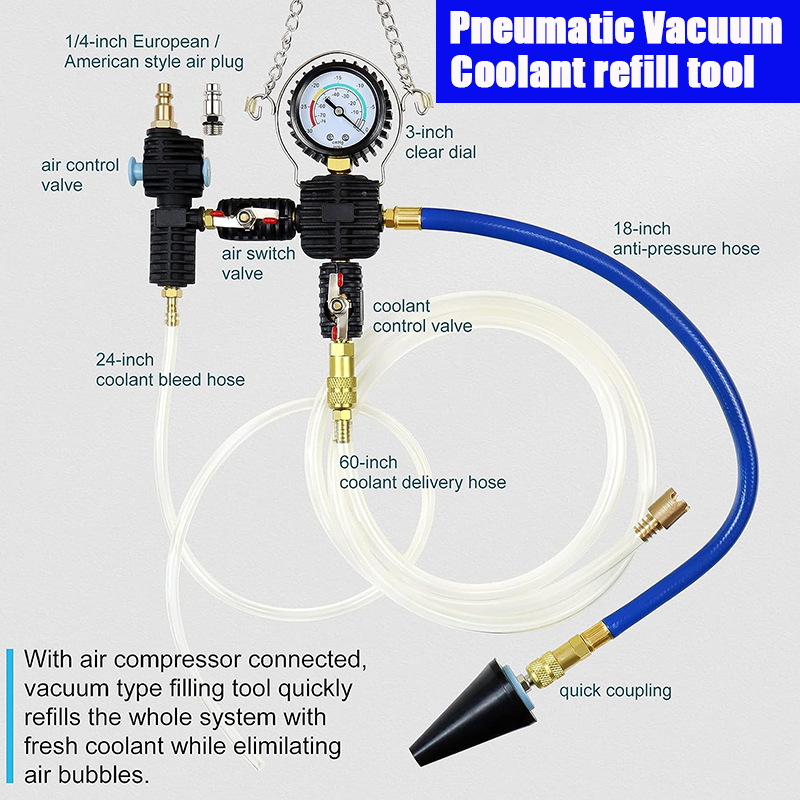 Penguji tekanan Radiator mobil - Radiator Pressure Tester ulasan dan harga