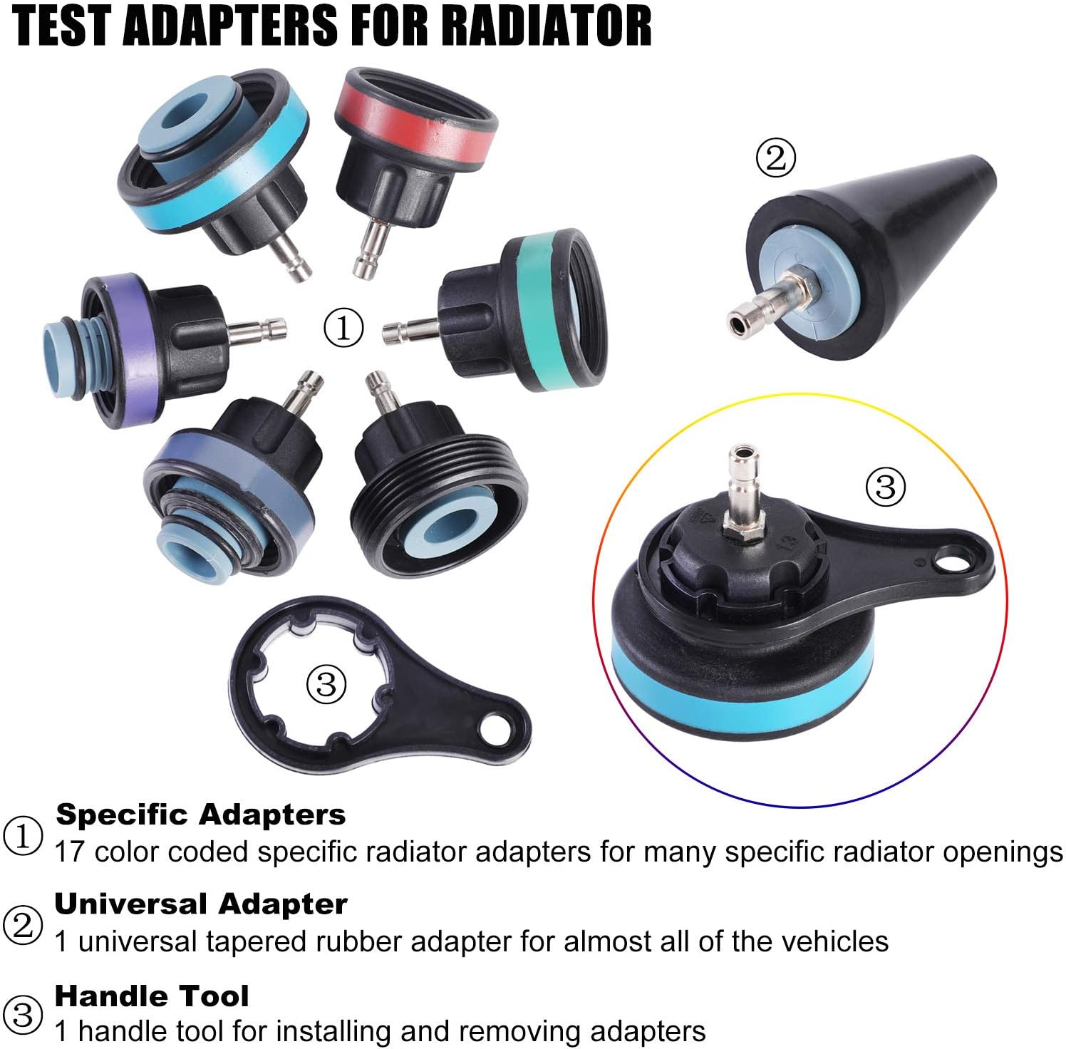 28Pcs Set Penguji Tekanan Radi - Radiator Pressure Tester ulasan dan harga