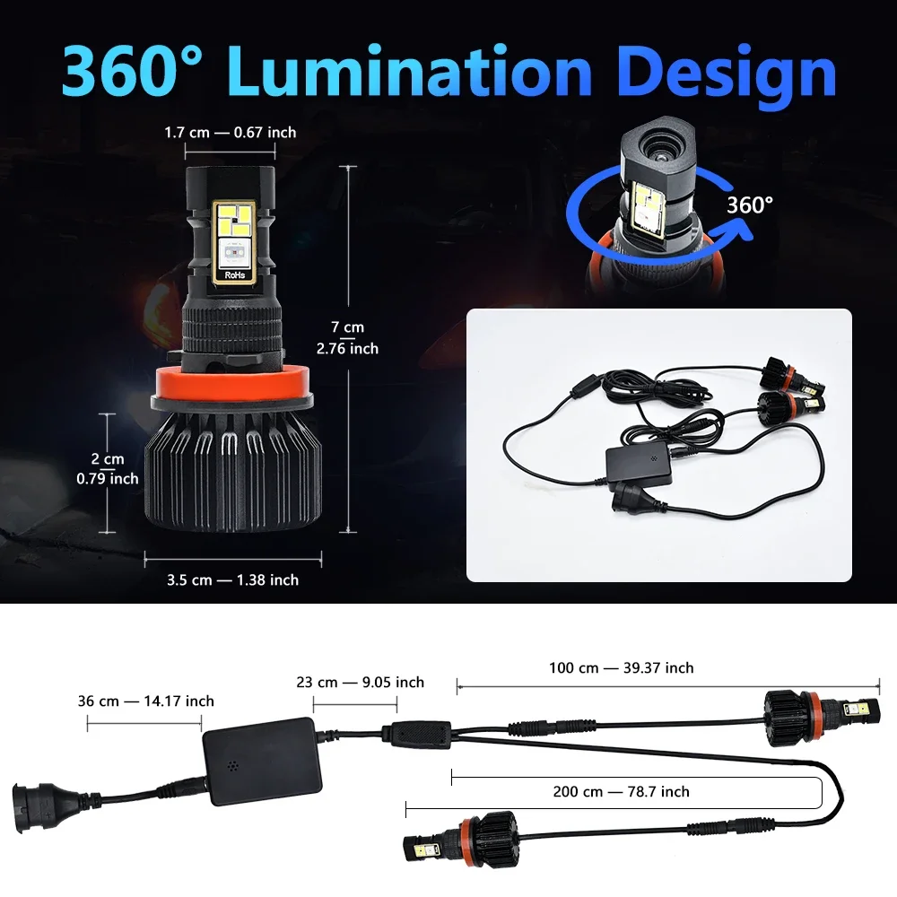 Lampu Kabut LED Bayerley RGB 5 - Headlight Aiming Tool ulasan dan harga