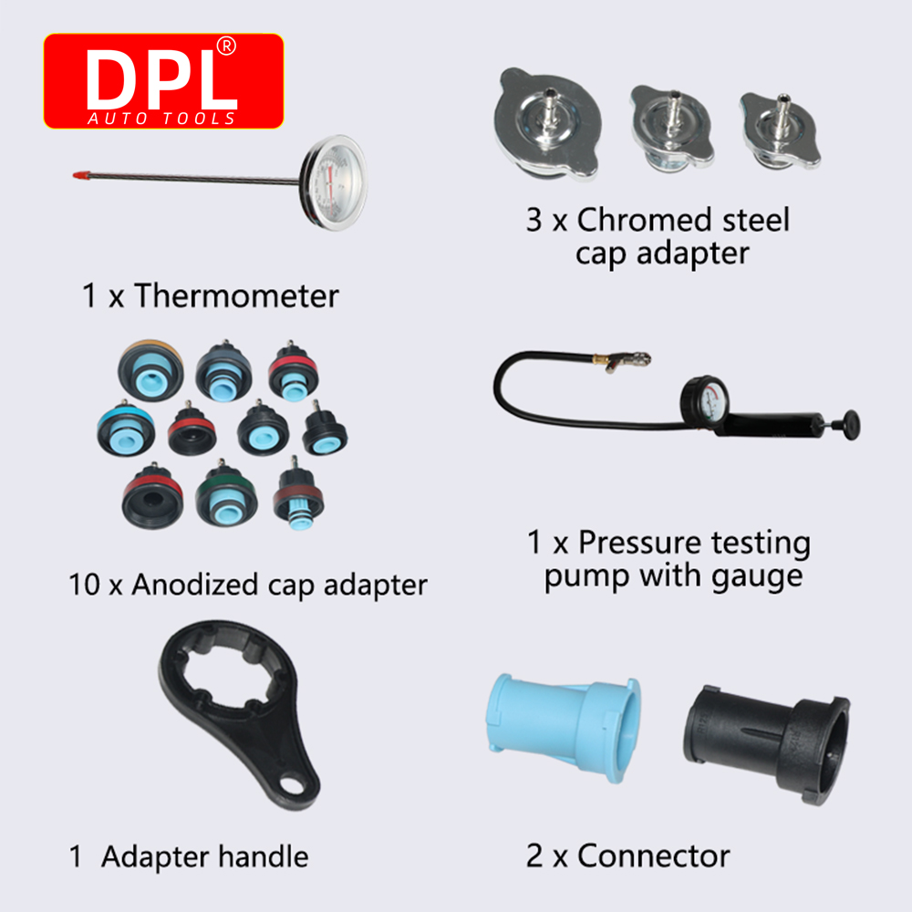 18 Pcs Radiator Pressure Teste - Radiator Pressure Tester ulasan dan harga