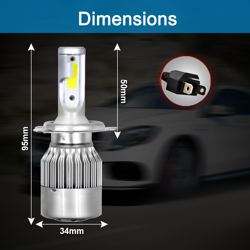 Lampu depan mobil LED 9005 H11 - Headlight Aiming Tool ulasan dan harga