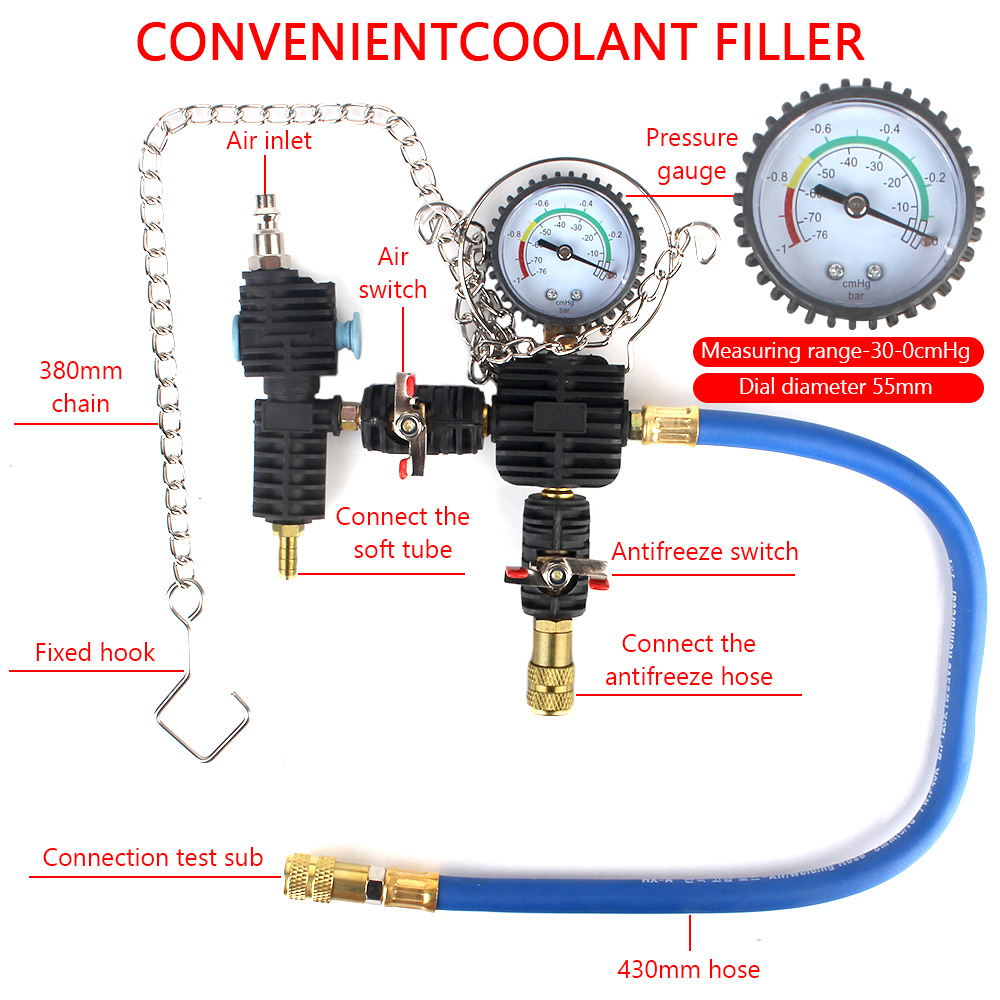 Alat Uji Tekanan Radiator Tipe - Radiator Pressure Tester ulasan dan harga